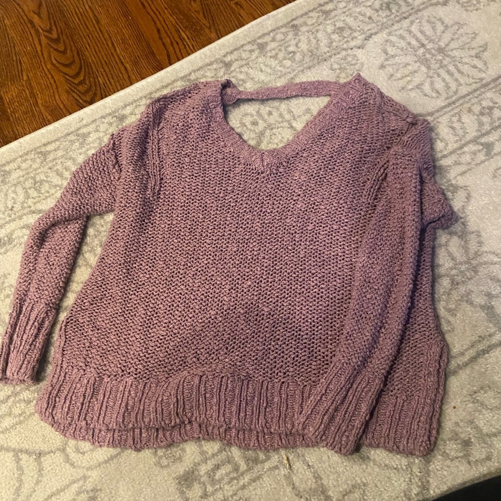 Brand new size small no tags lilac Hollister cable sweater